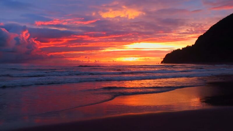 Manzanita Beach Stunning Sunset