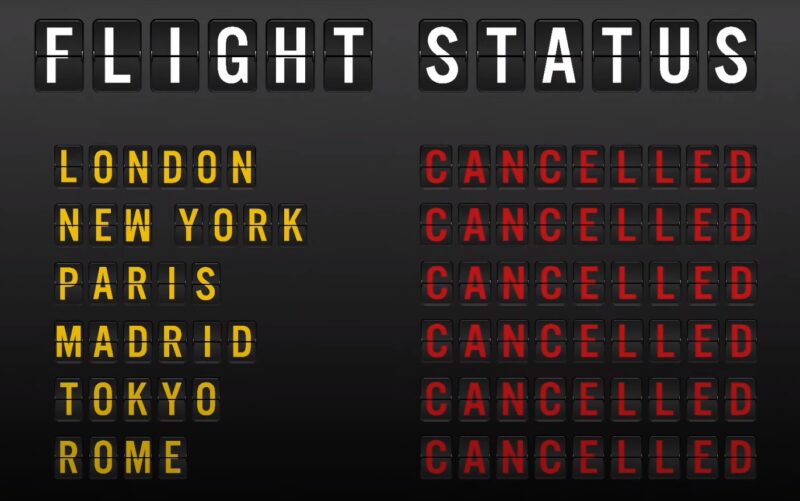 cancellation of flight