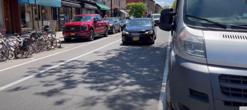 uber black on road