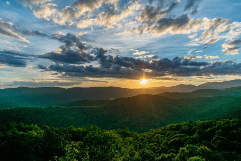 Appalachian mountains in Wilkes County, NC, United States