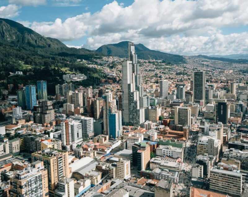 Does it Snow in Colombia? | City of urban Bogota with high rise buildings, Colombia