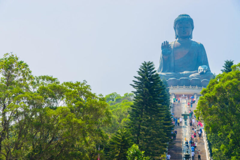 Giant buddha in Hong Kong