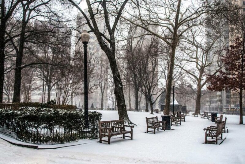 A Park in Philadelphia, Pennsylvania | Does it Snow in Philadelphia, Pennsylvania?