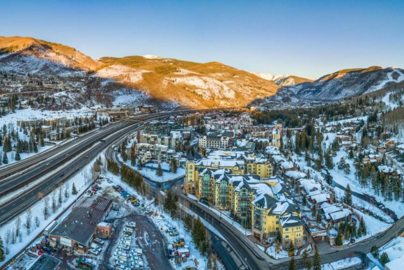 Aerial View of Vail, Colorado, USA | Does it Snow in Vail, Colorado?