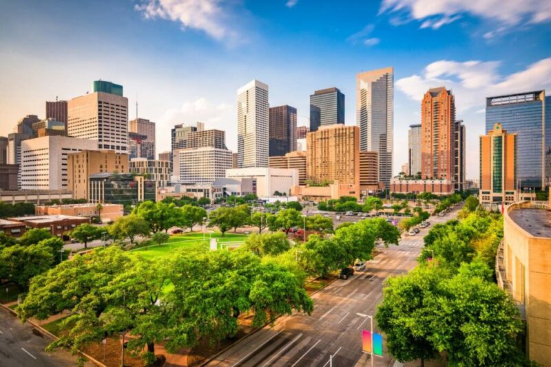 Areal View of Houston, Texas, USA | Does it Snow in Houston, Texas?