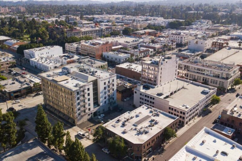 Areal View of Pasadena, California