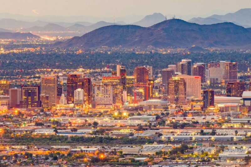Areal View of Phoenix, Arizona, USA