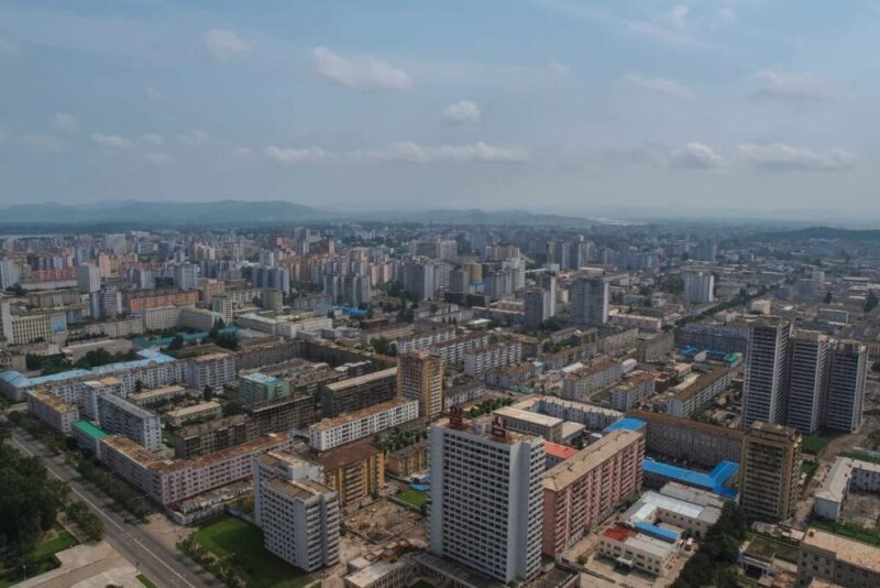 Areal View of Pyongyang, North Korea