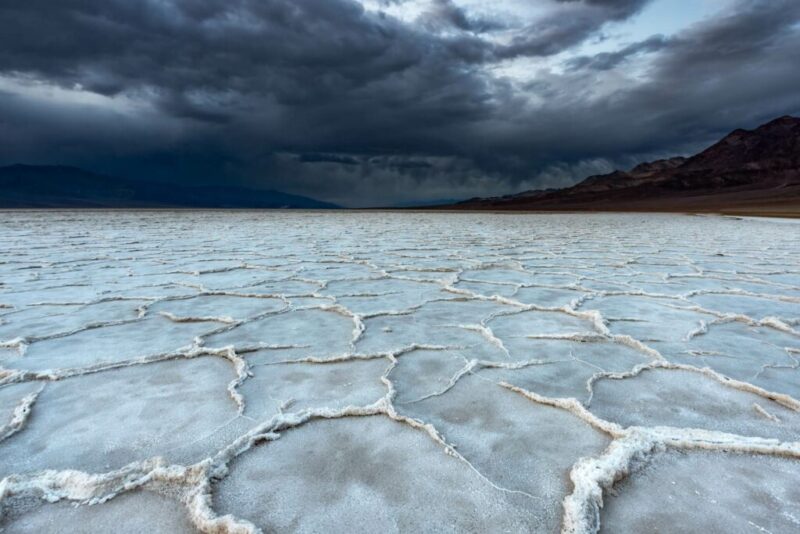 Badwater Basin in Death Valley National Park, California. | Does it Snow in Death Valley?