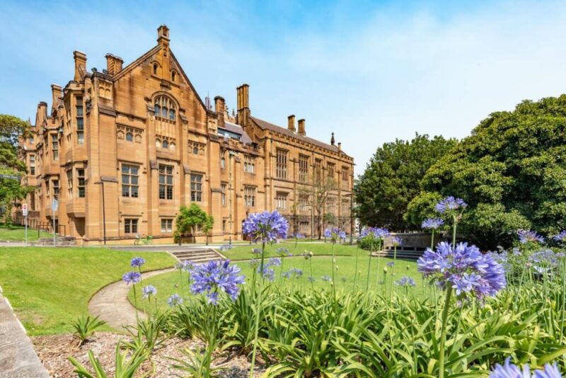 Campus scenery of the University of Sydney, Australia