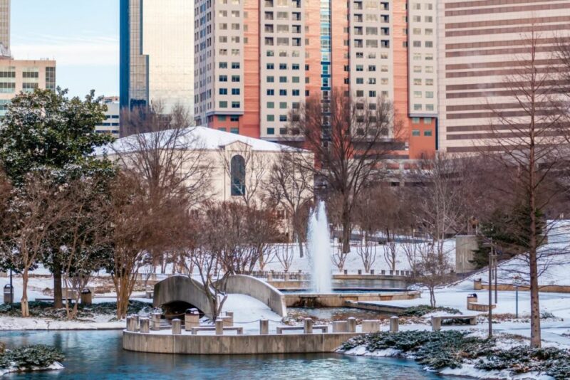 Charlotte's Skyline Covered in Snow | Does it snow in Charlotte?