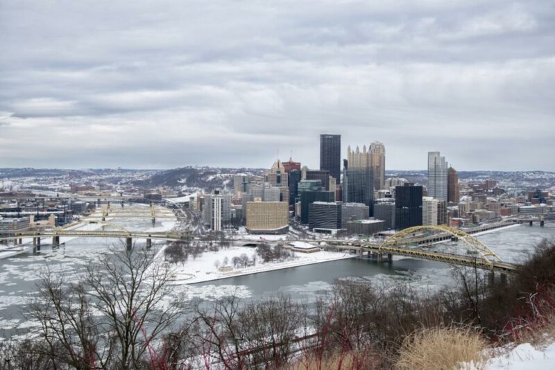 Downtown Pittsburgh during Winter Season