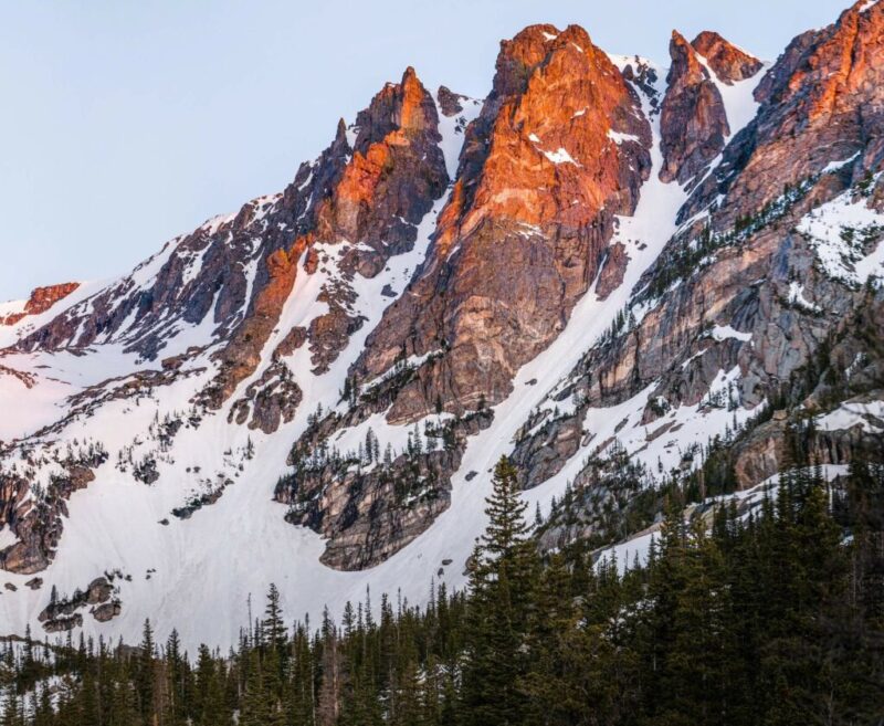 Mountains near Dream Lake, Colorado, USA | Does it Snow in Colorado?