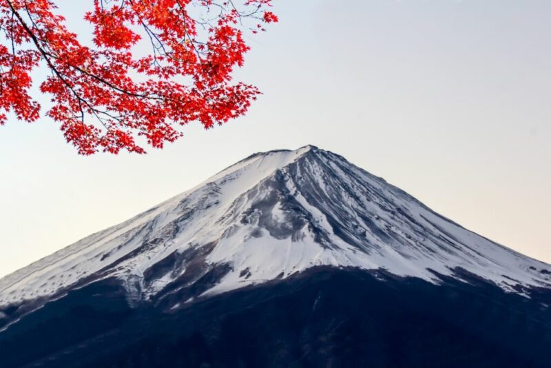 Fuji Volcano in Japan's winter season | Does it Snow in Japan?