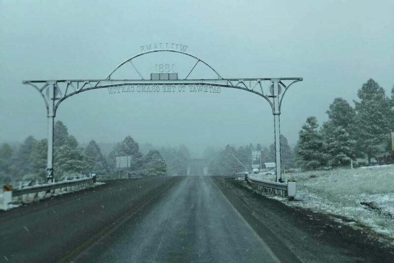 Historic Route 66, Williams, Arizona During Winter | Does it Snow in Williams, Arizona?