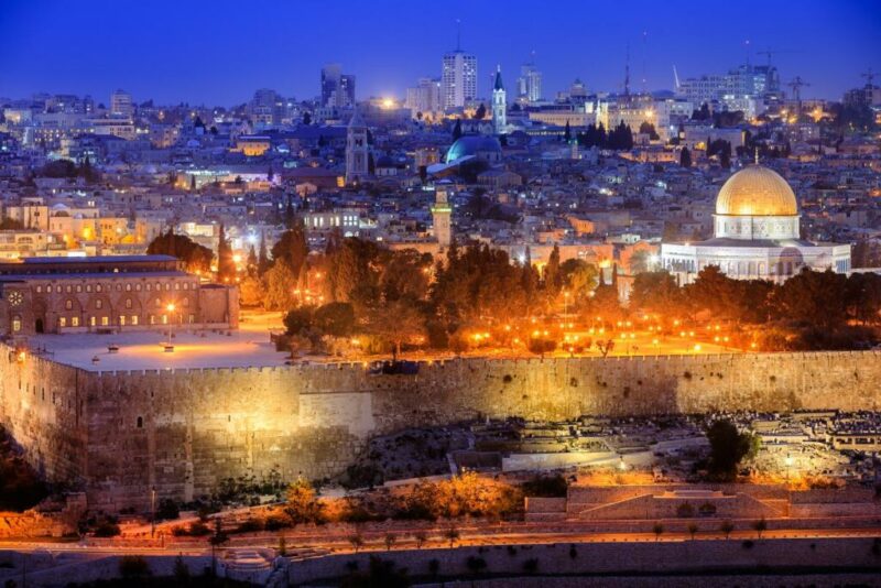 Jerusalem View from Olive Mountain | Does it Snow in Jerusalem, Israel?