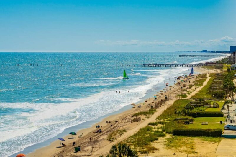 Myrtle Beach beachfront boardwalk, Myrtle Beach, South Carolina