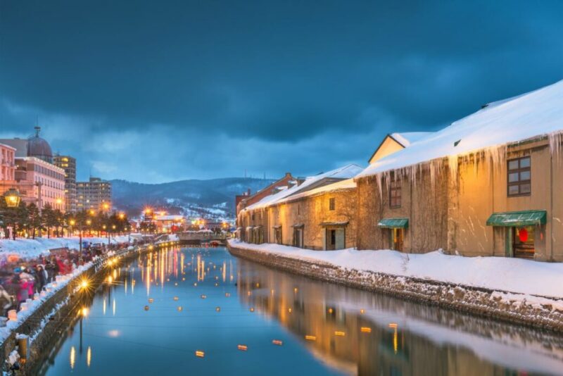 Otaru, Japan Winter Skyline | does it snow in Japan? 