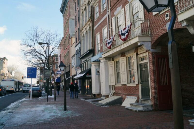 Philadelphia, Pennsylvania After a Light Snowfall