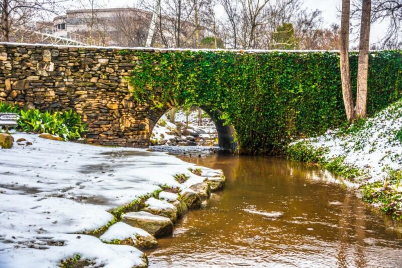 Reedy River in Downtown Greenville, South Carolina, USA | Does it Snow in Greenville, South Carolina?