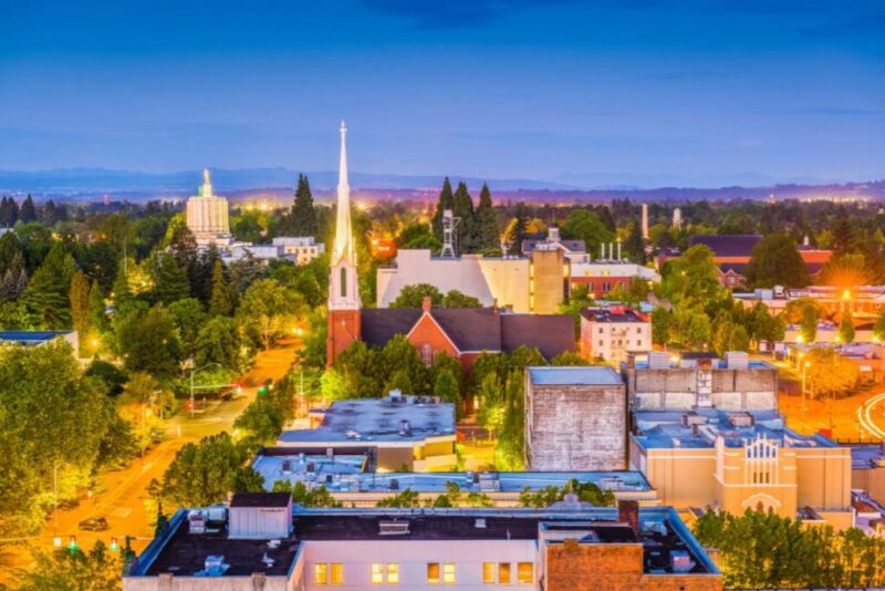 Salem, Oregon, USA Skyline | Does it Snow in Salem, Oregon?