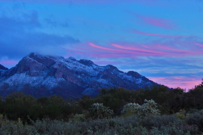 Santa Catalina Mountains, Arizona Covered in Snow After Winter Storm | Does it Snow in Tucson, Arizona?