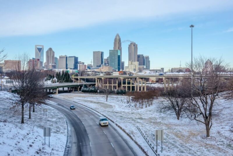 Snow Plowed Public Roads in Charlotte, NC | Does it snow in Charlotte, North Carolina?