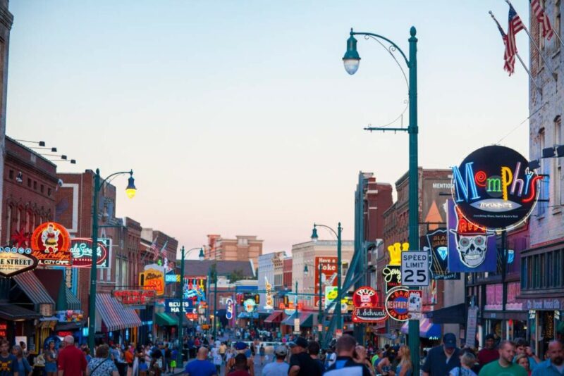 View of Beale Street, Memphis, TN