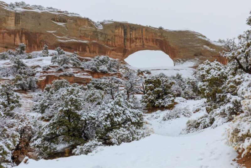 Wilson's Arch, Moab, Utah in Winter | Does it Snow in Moab, Utah?