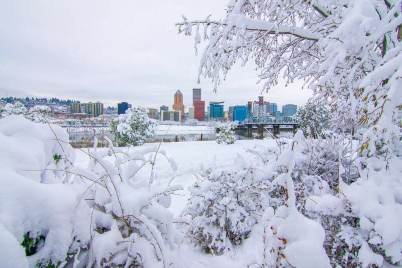 Winter Landscape of Portland, Oregon | Does it Snow in Portland, Oregon?