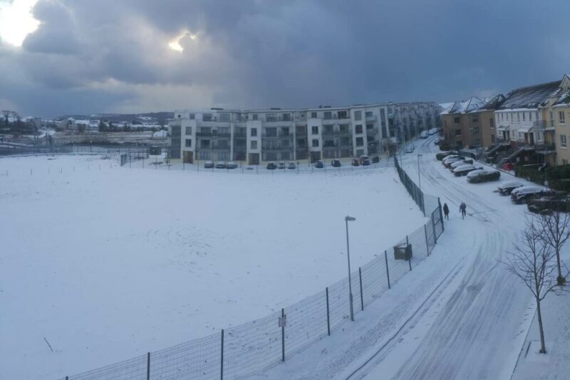 Winter in Clongriffin, Dublin, Ireland | Does it Snow in Dublin?